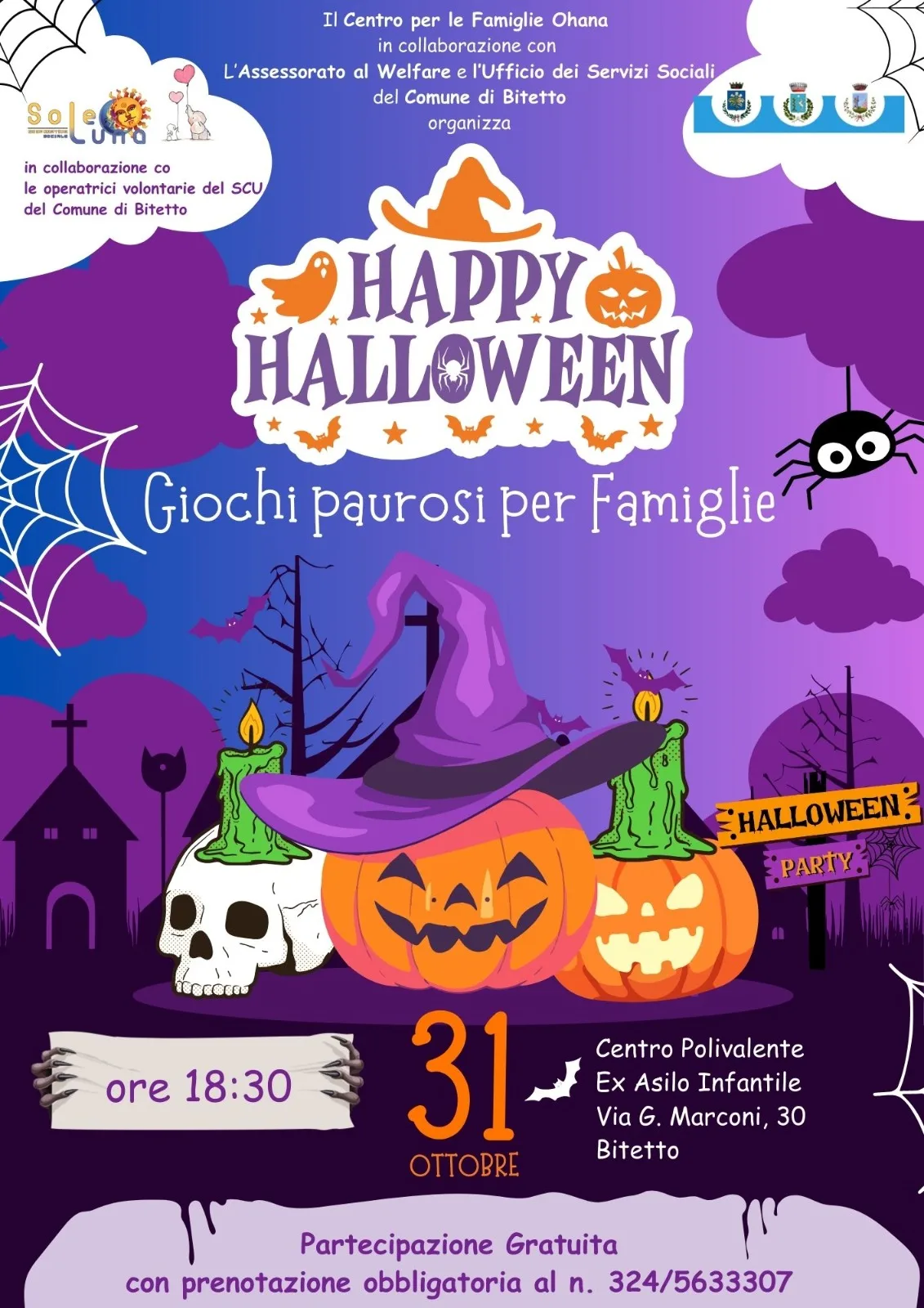 Immagine di Happy Halloween - Giochi paurosi per Famiglie a Bitetto